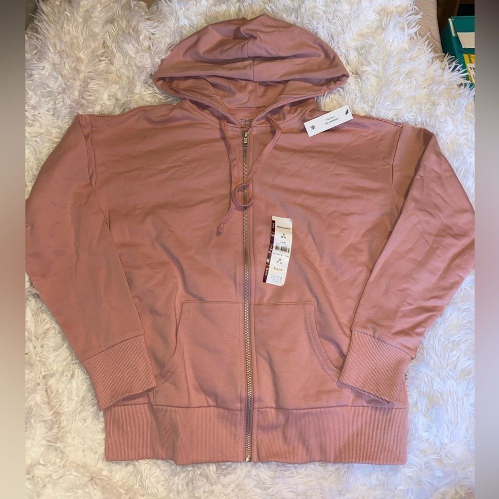 *NWT* Time and Tru Small (4-6) Juniors Dusty Rose Zip Hoodie